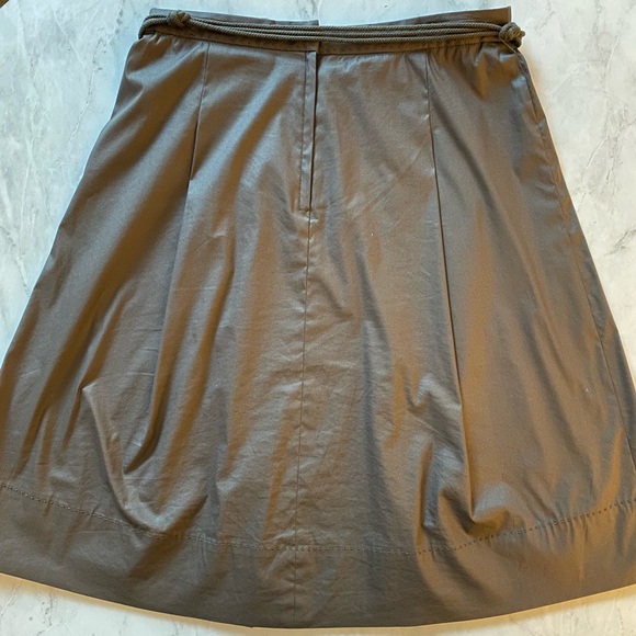 Gorgeous Taupe Ellie Tahari Pleated A-line Skirt - Picture 7 of 8